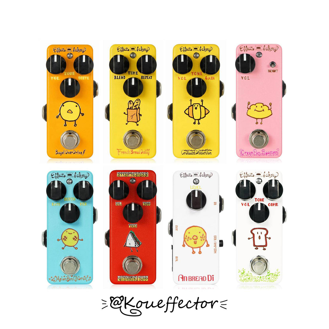 Effects Bakery koueffector 寇弟效果器 8款經典效果器 多件優惠中